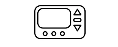 Smart thermostat icon