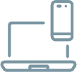 Computer and phone icon